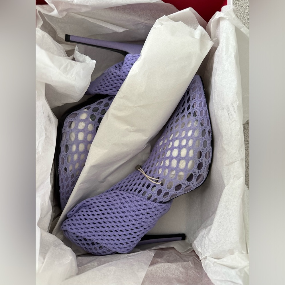 GCDS Light purple heel boots